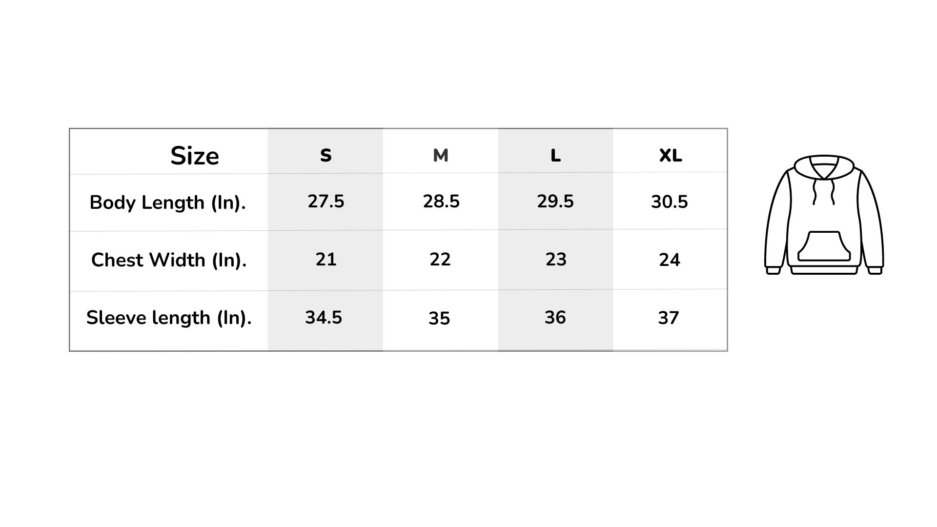 light-jersey-size-chart